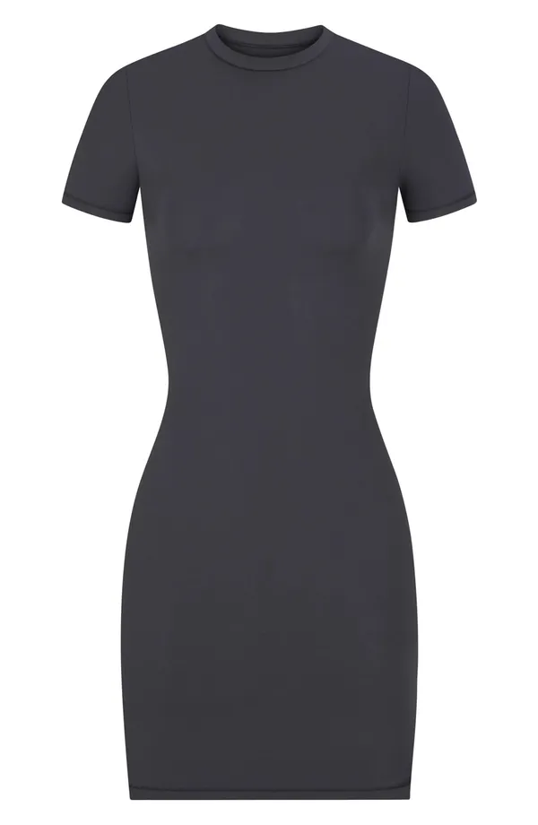 NWT Skims Fits Everybody T-Shirt Mini Dress in Onyx - Image 2