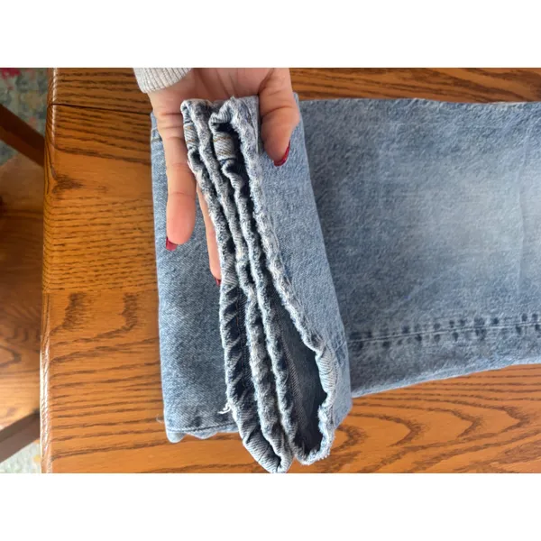 WE THE FREE CRVY‎ SIREN LOW RISE STRAIGHT LEG JEANS 33 layered minimalist boho - Image 12