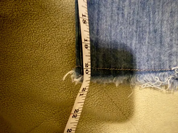 Handmade Embroidered Floral Denim Pants XS/S - Image 7