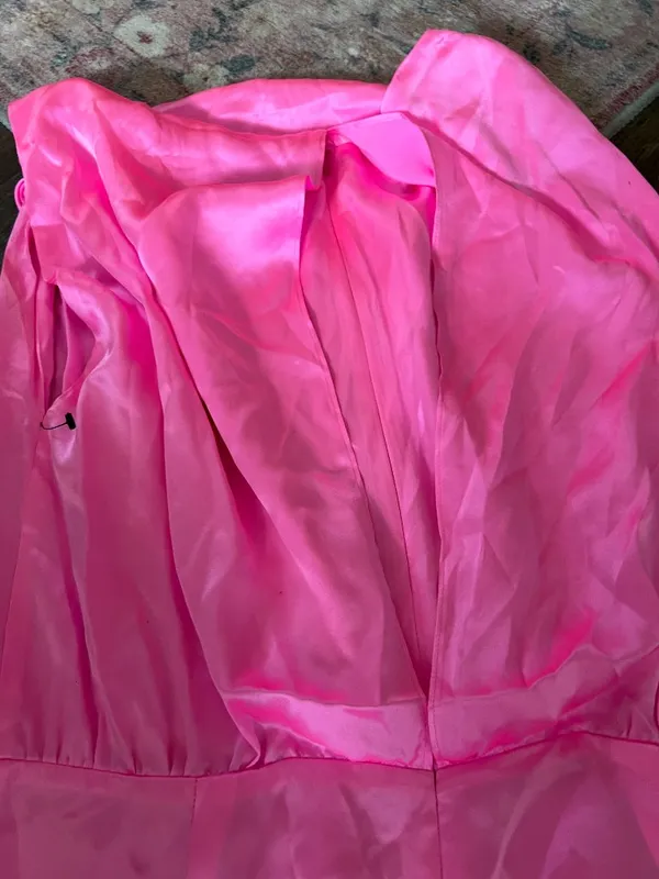 Amanda Uprichard Marlowe Mini Dress in Shocking Hot Pink Satin Silk L‎ - Image 16