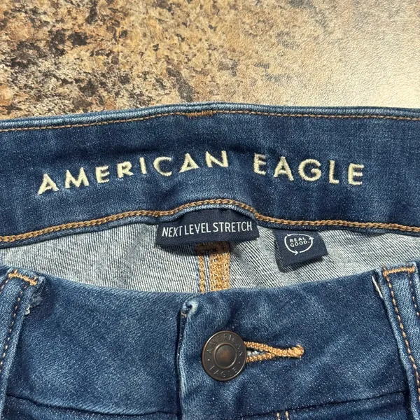 American Eagle Jeans Curvy Kick Boot Cut Next Level Stretch Casual Basics Blue 4 - Image 3