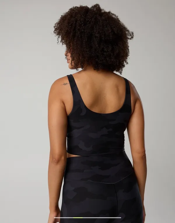 OFFLINE By Aerie Real Me Low Key Longline Sports Bra - XS Camouflage - Image 7