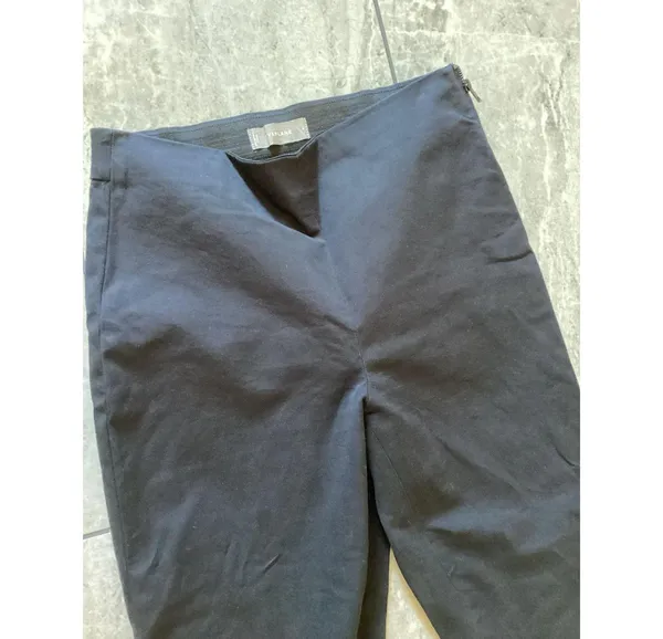 Everlane Pants Womens 4 Black Side Zip Stretch Dress Work Trousers Cotton Modal - Image 2