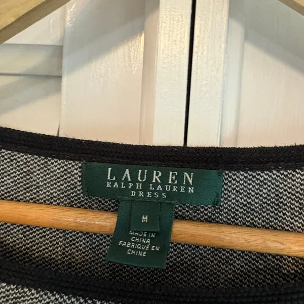 Lauren Ralph‎ Lauren Gray Dress Size Medium - Image 5