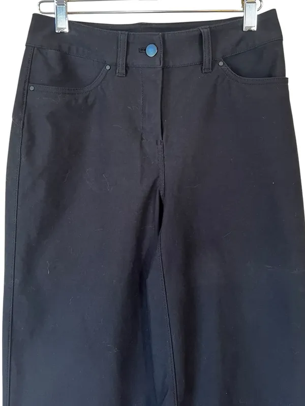 Lululemon City Sleek 5 Pocket Wide-Leg High-Rise Pant Utilitech Black - Image 2