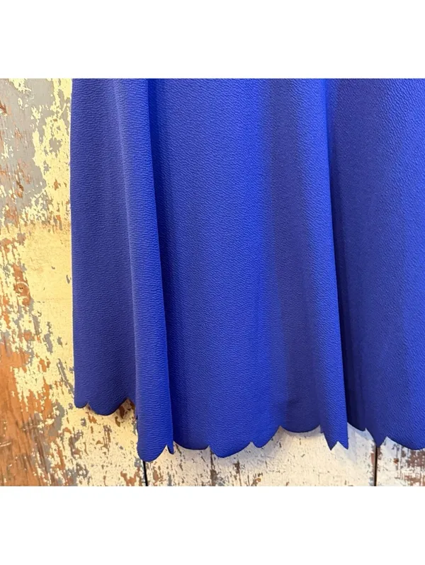 Altar’d State Royal Blue Scalloped hem sleeveless dress, size small - Image 4