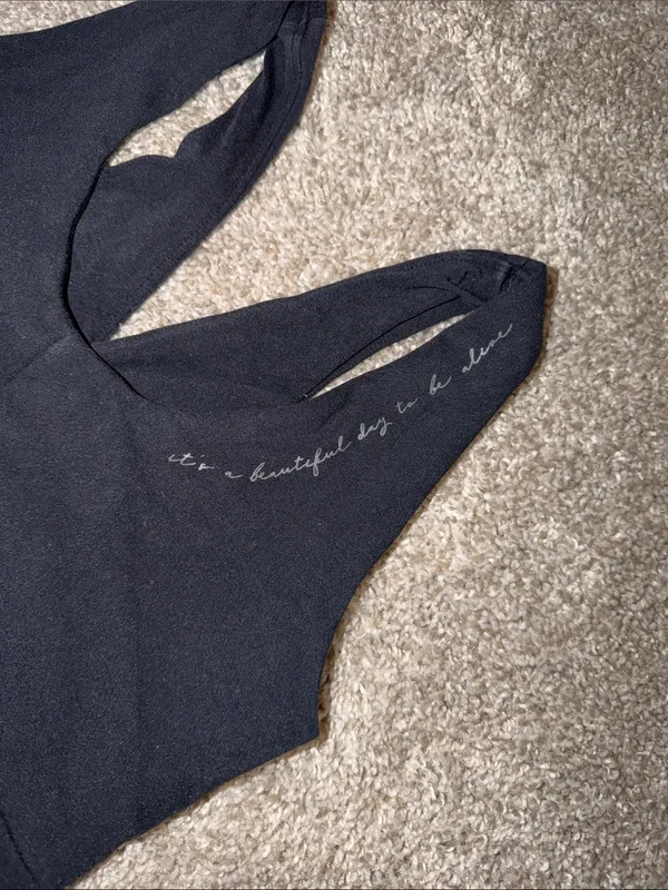 Gymshark x Whitney Simmons Black V-neck Sports Bra - Size Small - Image 5