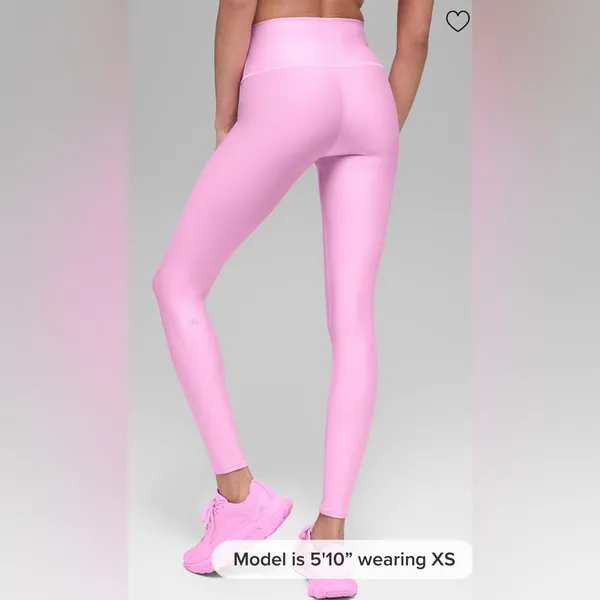 Alo Yoga NWT High Waist Airlift Leggings Candy Heart Pink Size M - Image 3
