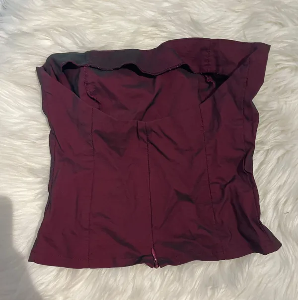 Iridescent Tube Top Red Size XS - Image 2