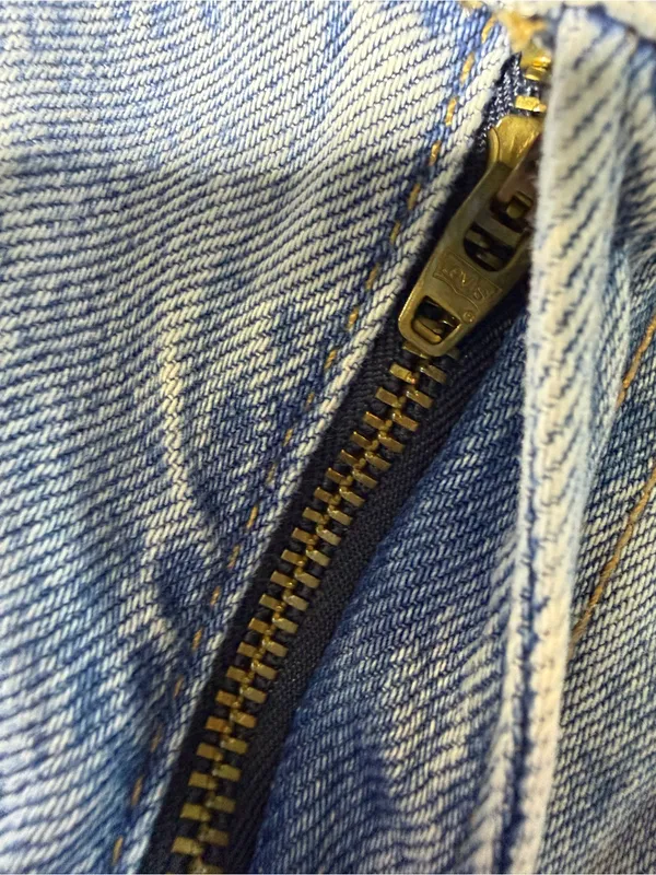 Levi's Ribcage Light Wash Distressed Wide-Leg Jeans Size 24 - Image 15
