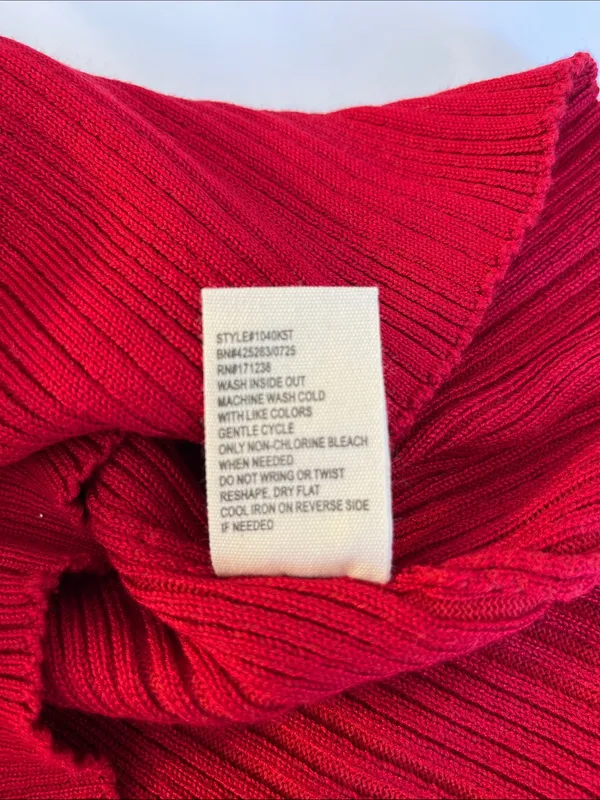 I.N. San Francisco Red Off-the-Shoulder Ribbed Knit Sweater - Image 7