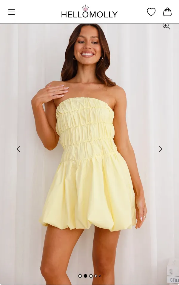 Hello Molly Bubble yellow dress - Image 2