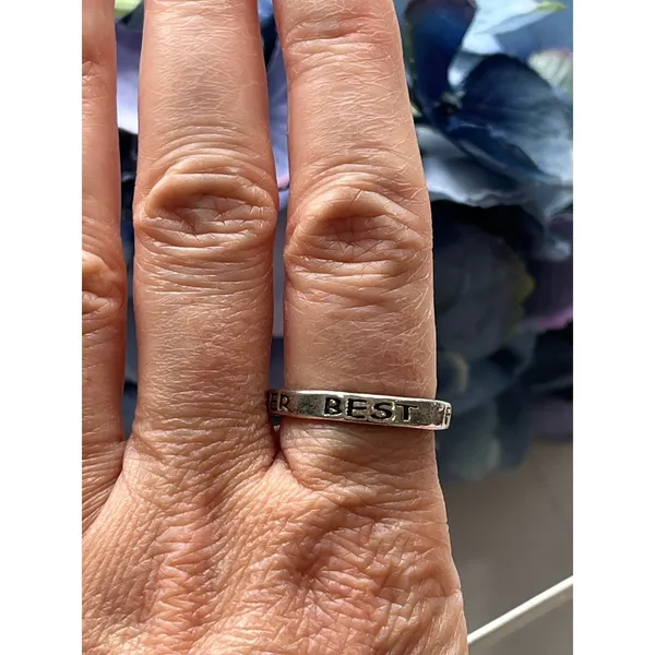 Best Friends Forever Ring Silver Tone Band Ring Size‎ 8 Friendship Jewelry - Image 4