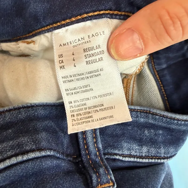 American Eagle AE Super Hi-Rise Jegging Next Level Stretch Size 4 Regular - Image 9