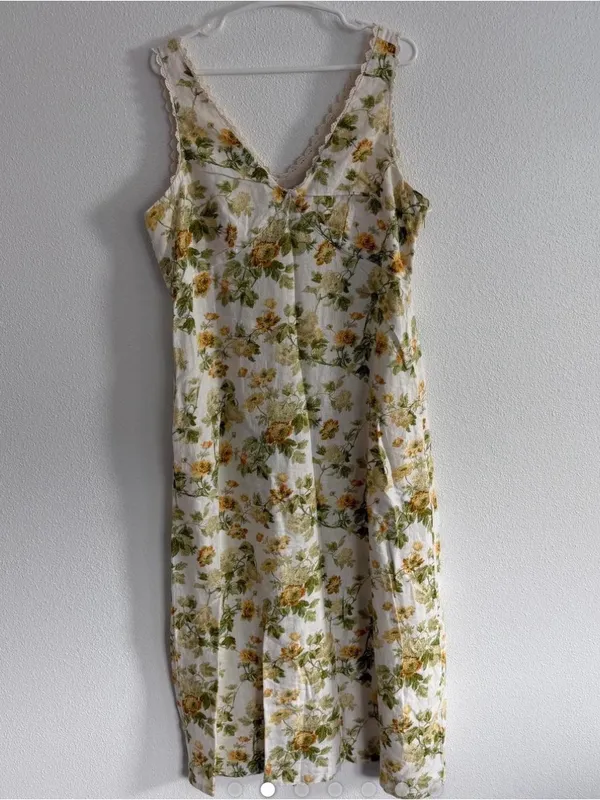 Laura Ashley Linen blend floral midi dress 8 - Image 2
