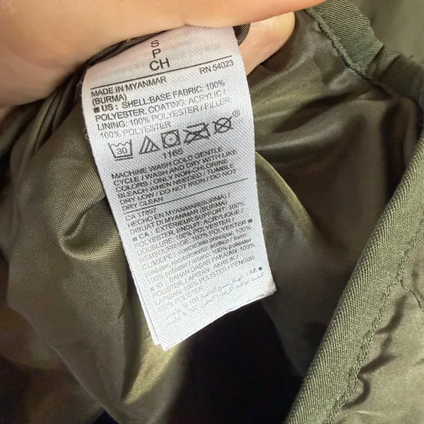 Old Navy Quilted Snap Front Vest Olive Green Size S‎ - Image 5