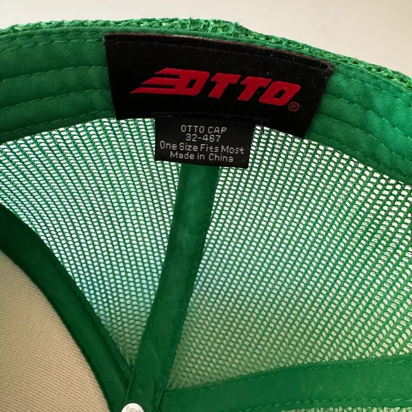 Green Trucker Hat with Patch - Image 4