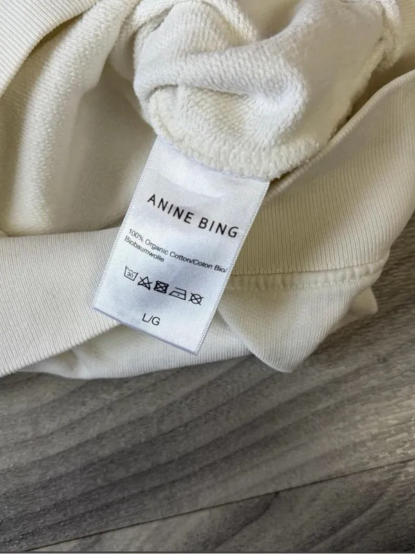 Anine Bing Jaci Sweatshirt Rio De Janeiro Size Large - Image 6