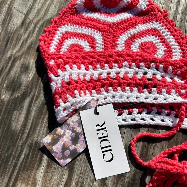 Nwt crochet halter top from cider size‎ medium - Image 7