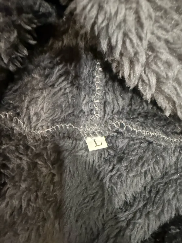 Sherpa Cardigan Gray Size L - Image 2