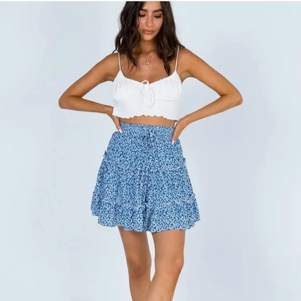 Princess Polly Zelly Mini Skirt in Dark Blue Size 8 New with tag - Image 6