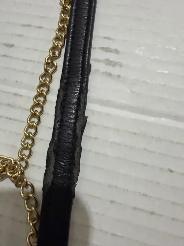 Poppie Jones Gray Textured Foldover Clutch Silver Chain NWT - Image 8