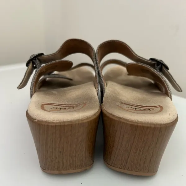 Dansko Sophie Clog Sandals Silver Gray Size 8.5 -9 US 39 EU - Image 5