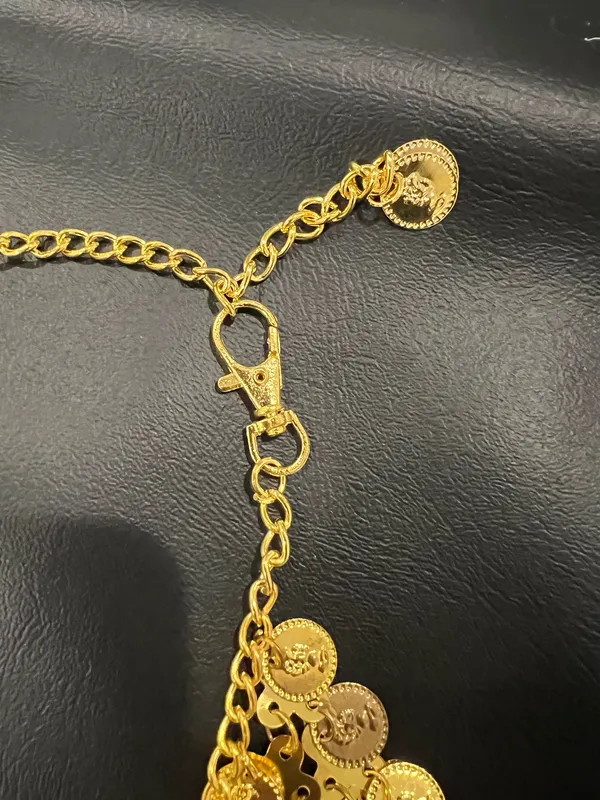 Gold coin belts with adjustable chain #statement #coins - Image 2
