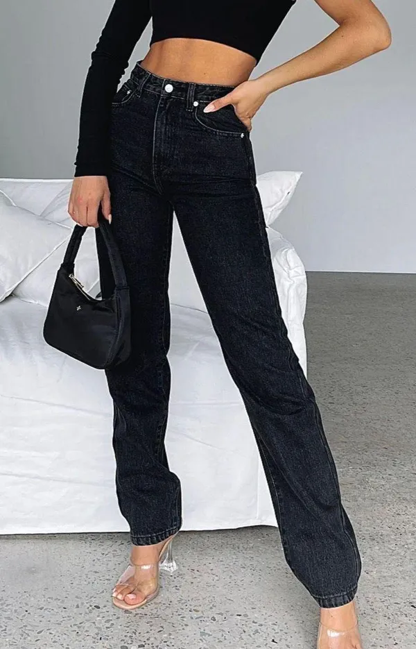 White Fox Who’s That Girl Straight Black Jean - Image 3