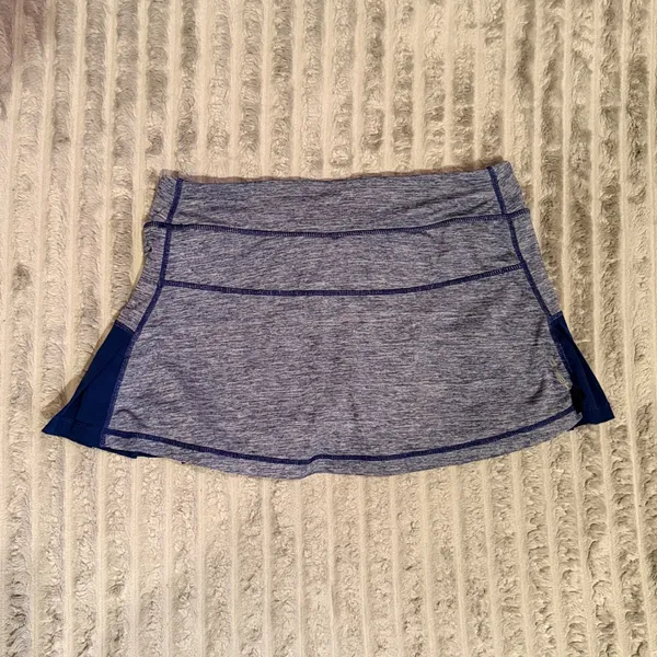 HEAD Womens Blue Space Dye Pleated Tennis Skort Athletic Skirt Small - Image 7