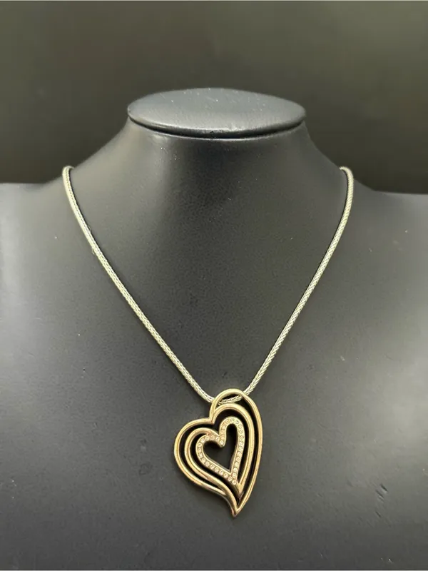 Retired BRIGHTON Infinity Heart Pendant Love Forever Silver-plated Necklace - Image 2