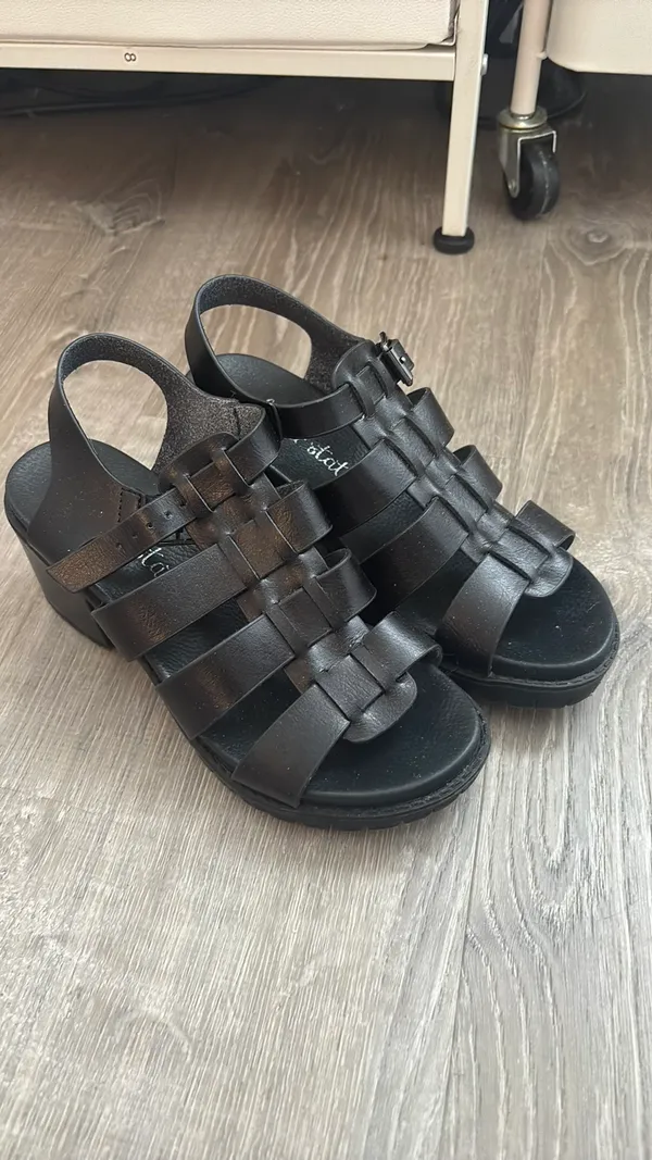 Altar'd State Black Platform Sandals  - Image 4