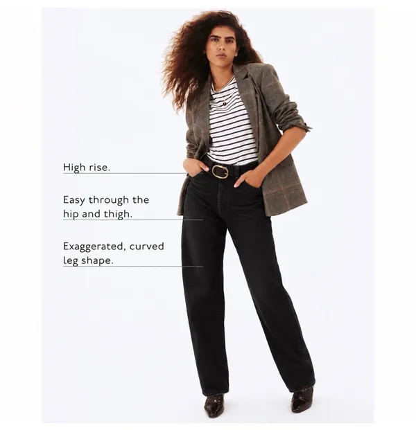 Madewell The Balloon Jean Size 29 Black Frost High Rise Barrel Leg Cotton NWOT - Image 7