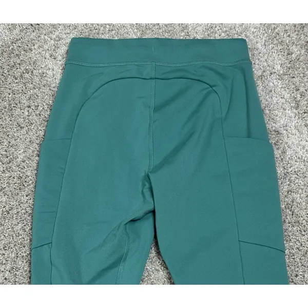 Alo Yoga Checkpoint 7/8 Leggings High Waist Drawstring Pockets Ocean Teal Sz XS - Image 8