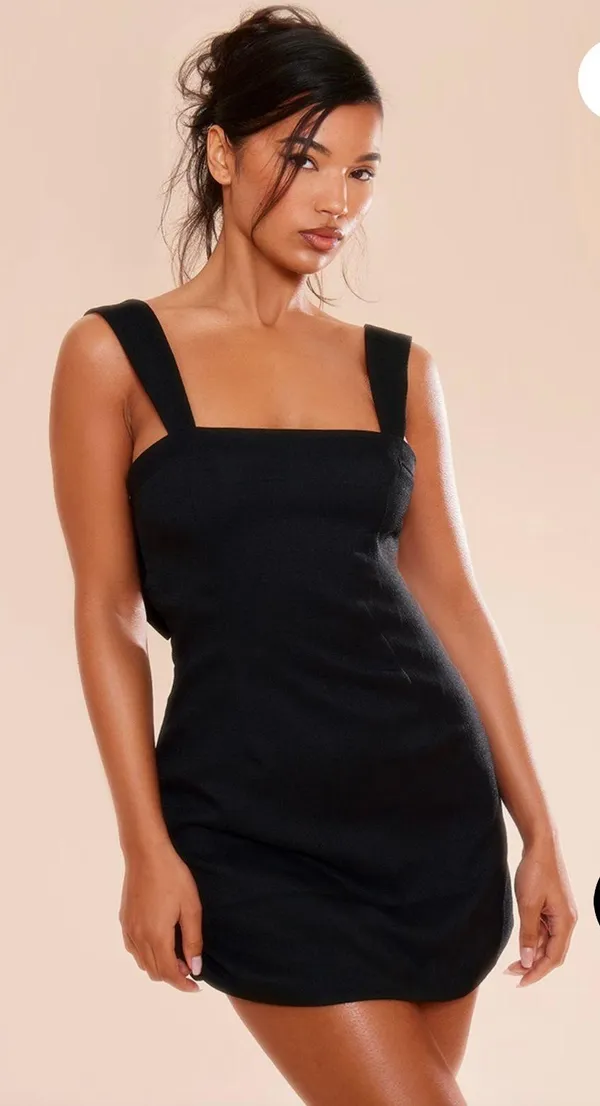 Bow Dress Black Size XS - Image 2