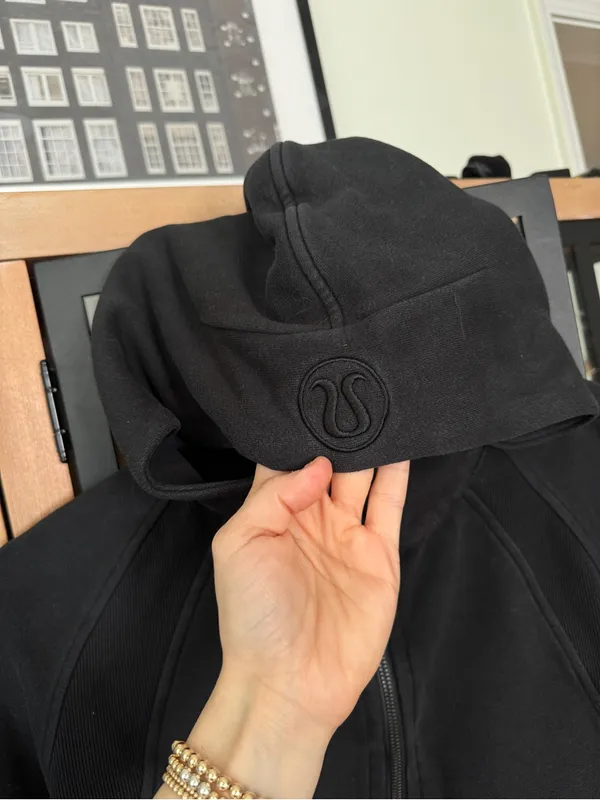Lululemon Scuba Oversized 1/2 Zip up Hoodie sweatshirt jacket Black half - Image 3