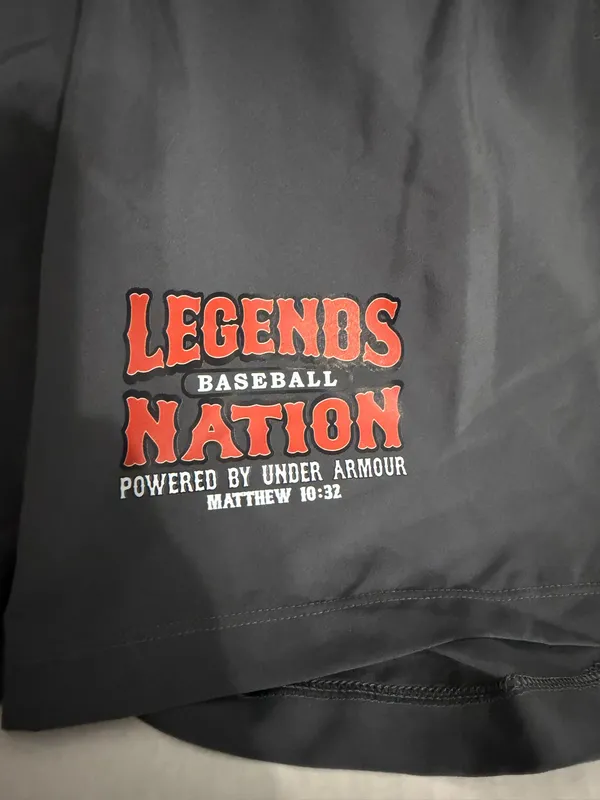 Under Armour Fitted Men’s Athletic Shorts Legends Nation Baseball - Image 3