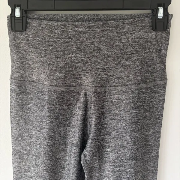Beyond Yoga Grey Space Dye Metallic Leggings High Rise Athleisure Active Workout - Image 2