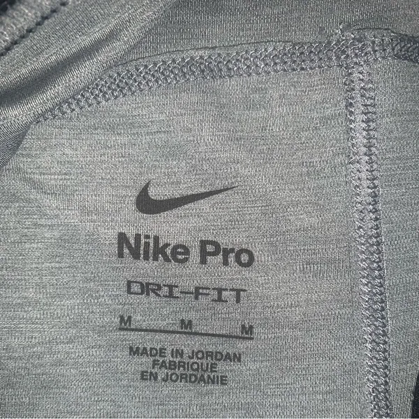 Nike PRO Leggings Women’s Size Medium Grey/Black - Image 5
