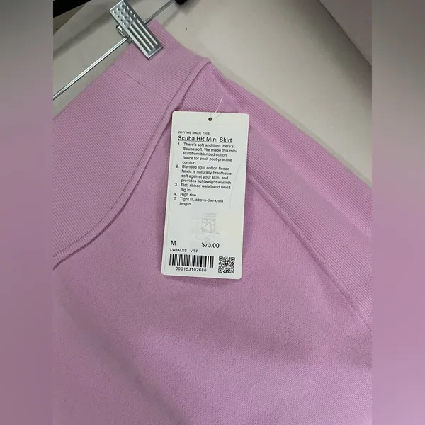 Lululemon NWT Scuba High Rise Mini Skirt Vitapink Size M - Image 7