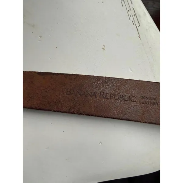 Banana Republic Genuine Leather Brown Belt size 28 - Image 3