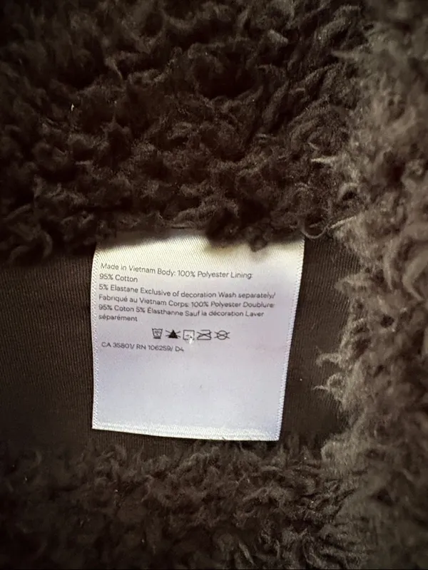 Lululemon Warmth Restore Sherpa Funnel Neck Pullover Black Size - Image 14