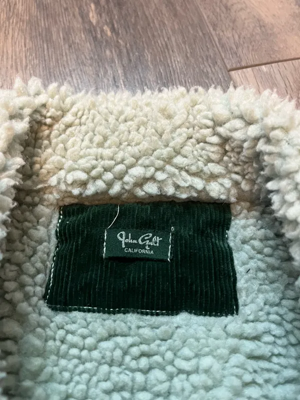 Brandy Melville Kaylee Green Shearling Trucker Jacket - Image 3