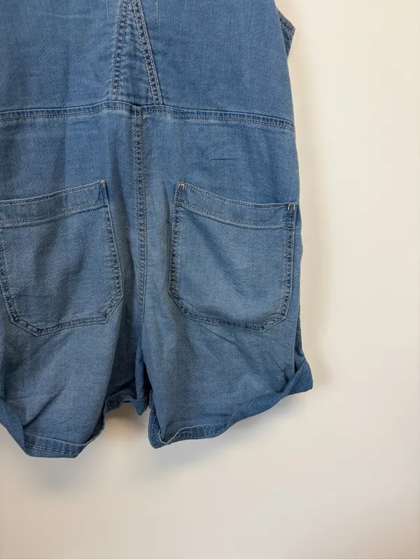 Free People We The Free Denim Jude Shortalls Overalls - Image 10