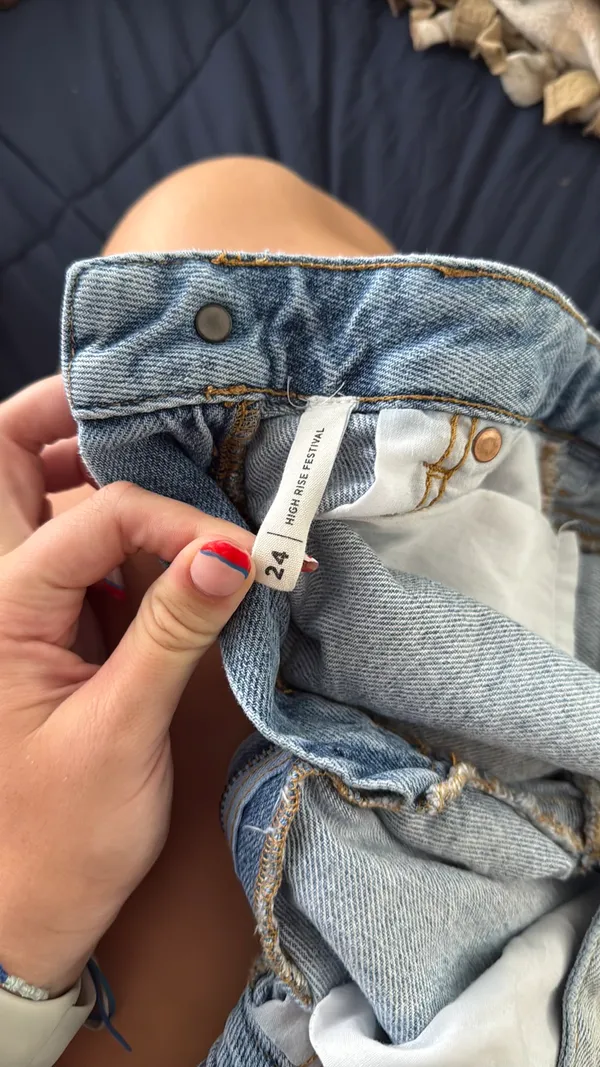 PacSun Jean Shorts High-Rise Festival Light Wash - Image 4