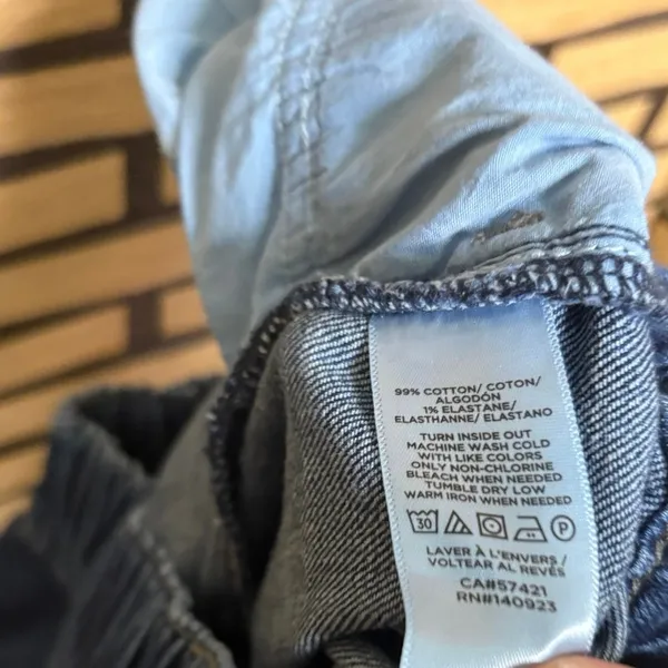 Loft‎ Outlet High Rise Denim Joggers Size XS - Image 7