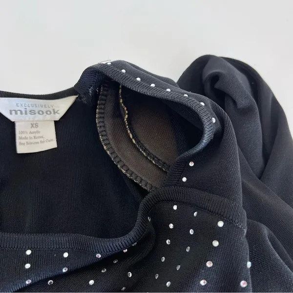 Exclusively Misook Black Rhinestone‎ Maxi Dress - Image 7