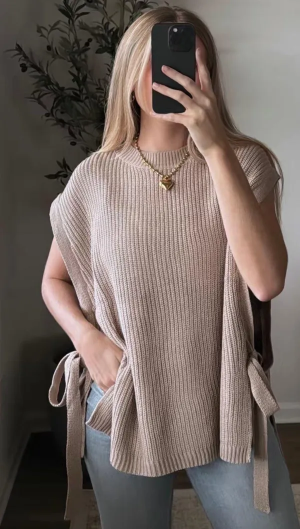 These Three Boutique Side Tie Sweater - Image 3
