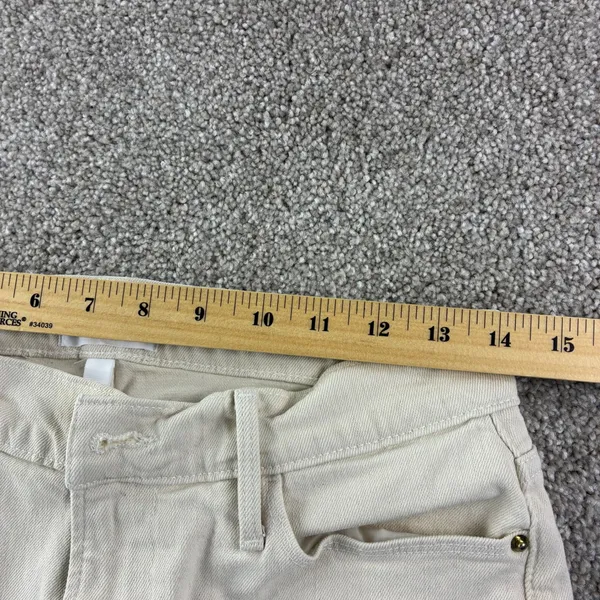 Frame Le High‎ Straight Jeans Women 27 White High Rise Denim Designer Denim - Image 5