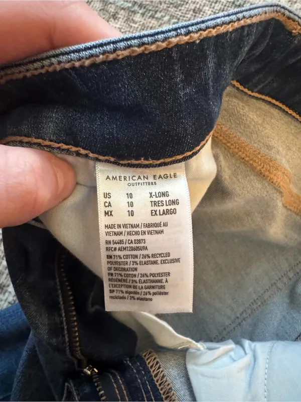 American Eagle Outfitters Women's Skinny Jeans - Medium Blue Wash - Image 6